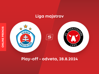 ŠK Slovan Bratislava  - FC Midtjylland: ONLINE prenos z play-off Ligy majstrov