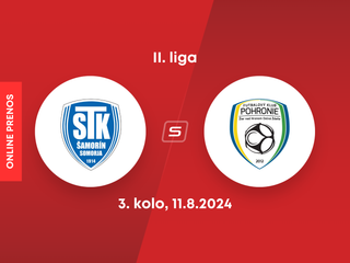 FC ŠTK 1914 Šamorín - FK Pohronie: ONLINE prenos zo zápasu 3. kola II. ligy.