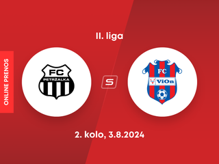 FC Petržalka - FC ViOn Zlaté Moravce-Vráble: ONLINE prenos zo zápasu 2. kola MONACObet ligy (II. liga).