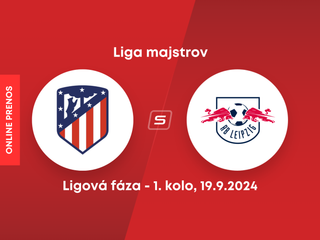 Atlético Madrid - RB Lipsko: ONLINE prenos zo zápasu 1. kola ligovej fázy Ligy majstrov.