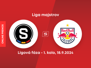 AC Sparta Praha - Red Bull Salzburg: ONLINE prenos zo zápasu 1. kola ligovej fázy Ligy majstrov.