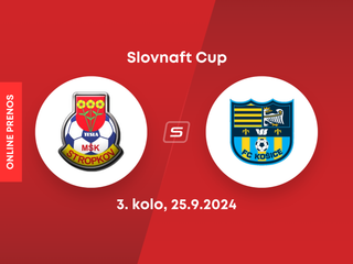 MŠK Tesla Stropkov - FC Košice: ONLINE prenos zo zápasu Slovnaft Cupu.