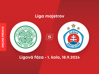 Celtic FC - ŠK Slovan Bratislava: Prehľad zápasu 1. kola ligovej fázy Ligy majstrov.