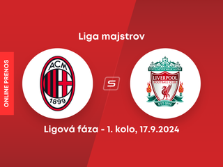 AC Miláno - Liverpool FC: ONLINE prenos zo zápasu 1. kola ligovej fázy Ligy majstrov.