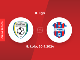 FK Pohronie - FC ViOn Zlaté Moravce: ONLINE prenos zo zápasu 8. kola II. ligy.