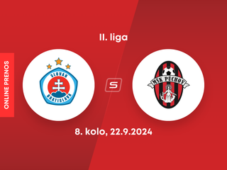 ŠK Slovan Bratislava B - MŠK Púchov: ONLINE prenos zo zápasu 8. kola II. ligy.