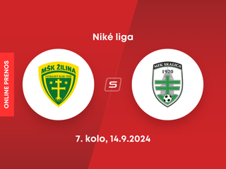 MŠK Žilina - MFK Skalica: ONLINE prenos zo zápasu 7. kola Niké ligy.