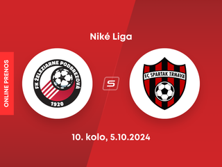 FK Železiarne Podbrezová - FC Spartak Trnava: ONLINE prenos zo zápasu 10. kola Niké ligy.