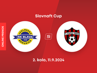 ŠK Blava Jaslovské Bohunice - FC Spartak Trnava: ONLINE prenos zo zápasu Slovnaft Cupu