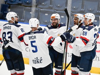 Hokejisti HC Slovan Bratislava.