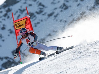 Marcel Hirscher počas prvého kola obrovského slalomu v rakúskom Söldene v roku 2024.