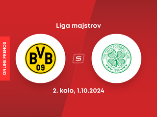 Borussia Dortmund - Celtic Glasgow: ONLINE prenos zo zápasu 2. kola Ligy majstrov. 