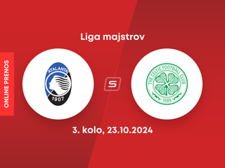 Atalanta Bergamo - Celtic Glasgow: ONLINE prenos zo zápasu 3. kola Ligy majstrov.