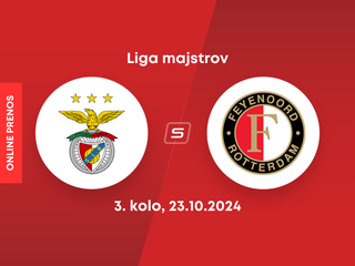 Benfica Lisabon - Feyenoord Rotterdam: ONLINE prenos zo zápasu 3. kola Ligy majstrov.