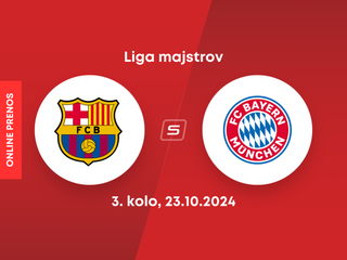 FC Barcelona - Bayern Mníchov: ONLINE prenos zo zápasu 3. kola Ligy majstrov.