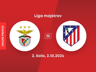 Benfica Lisabon - Atlético Madrid: ONLINE prenos zo zápasu 2. kola Ligy majstrov.