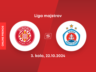 Girona -Slovan Bratislava: ONLINE prenos zo zápasu 3. kola Ligy majstrov.