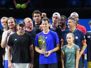 Dominic Thiem odohral rozlúčkový zápas