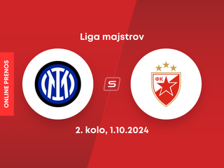 Inter Miláno - Crvena zvezda Belehrad: ONLINE prenos zo zápasu 2. kola Ligy majstrov. 