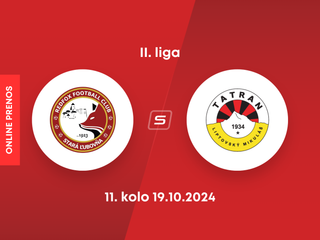 Stará Ľubovňa Redfox FC - MFK Tatran Liptovský Mikuláš: ONLINE prenos zo zápasu 11. kola II. ligy.