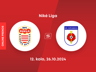 MFK Dukla Banská Bystrica - MFK Ružomberok: ONLINE prenos zo zápasu 12. kola Niké ligy.