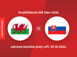 Wales - Slovensko: ONLINE prenos z odvetného zápasu baráže play-off kvalifikácie žien na ME 2025.