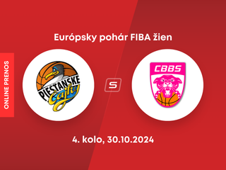 Piešťanské Čajky - Charnay Basket: LIVE STREAM zo zápasu 4. kola Európskeho pohára FIBA žien. 