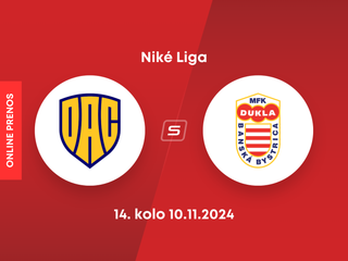 FC DAC 1904 Dunajská Streda - MFK Dukla Banská Bystrica: ONLINE prenos zo zápasu 14. kola Niké ligy.