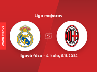 Real Madrid - AC Miláno: ONLINE prenos zo zápasu 4. kola Ligy majstrov.