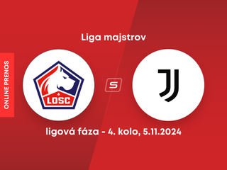 OSC Lille - Juventus FC: ONLINE prenos zo zápasu 4. kola Ligy majstrov. 