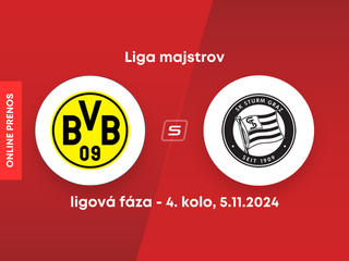 Borussia Dortmund - Sturm Graz: ONLINE prenos zo zápasu 4. kola Ligy majstrov. 