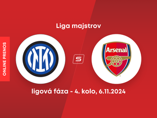 Inter Miláno - Arsenal FC: ONLINE prenos zo zápasu 4. kola ligovej fázy Ligy majstrov.