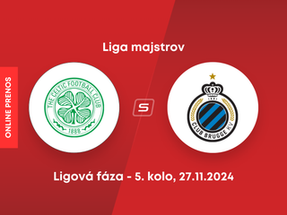 Celtic Glasgow - FC Bruggy: ONLINE prenos zo zápasu 5. kola ligovej fázy Ligy majstrov.