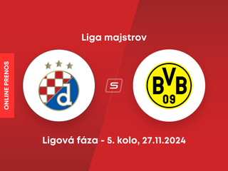 Dinamo Záhreb - Borussia Dortmund: ONLINE prenos zo zápasu 5. kola ligovej fázy Ligy majstrov.