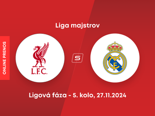 Liverpool FC - Real Madrid: ONLINE prenos zo zápasu 5. kola ligovej fázy Ligy majstrov.