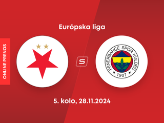 Slavia Praha - Fenerbahce Istanbul: ONLINE prenos zo zápasu 4. kola Európskej ligy.