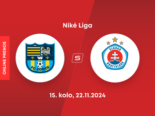 FC Košice - ŠK Slovan Bratislava: ONLINE prenos zo zápasu 15. kola Niké ligy.