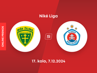 MŠK Žilina - ŠK Slovan Bratislava: ONLINE prenos zo zápasu 17. kola Niké ligy.