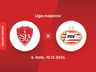 Stade Brest - PSV Eindhoven: ONLINE prenos zo zápasu 6. kola Ligy majstrov. 