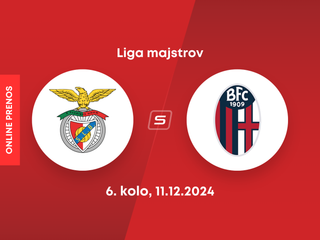 Benfica Lisabon - FC Bologna: ONLINE prenos zo zápasu 6. kola Ligy majstrov. 