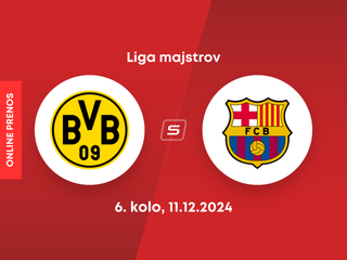 Borussia Dortmund - FC Barcelona: ONLINE prenos zo zápasu 6. kola Ligy majstrov. 