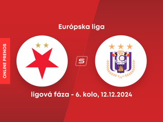 Slavia Praha - RSC Anderlecht: ONLINE prenos zo zápasu 6. kola Európskej ligy.