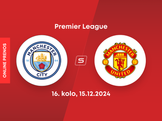 Manchester City - Manchester United: ONLINE prenos zo zápasu 16. kola Premier League. 
