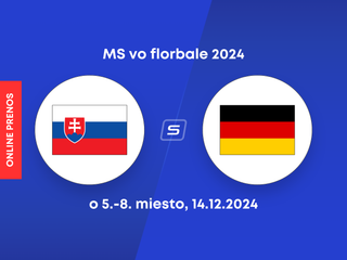 Slovensko - Nemecko: ONLINE prenos zo zápasu o 5. až 8. miesto na MS vo florbale 2024.