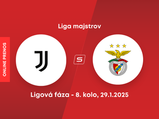 Juventus FC - Benfica Lisabon: ONLINE prenos zo zápasu 8. kola Ligy majstrov. 