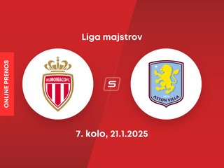 AS Monaco - Aston Villa: ONLINE prenos zo zápasu 7. kola Ligy majstrov. 