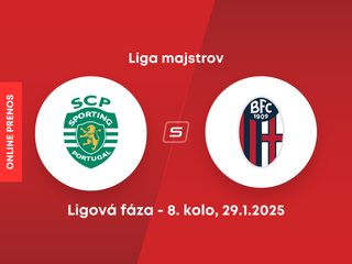 Sporting Lisabon - Bologna FC: ONLINE prenos zo zápasu 8. kola ligovej fázy Ligy majstrov. 