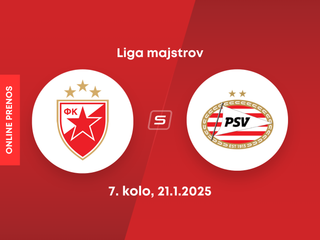 Crvena Zvezda - PSV Eindhoven: ONLINE prenos zo zápasu 7. kola Ligy majstrov. 