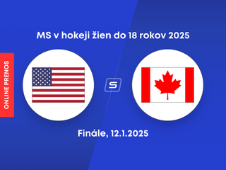 USA - Kanada: ONLINE prenos z finále na MS v hokeji žien do 18 rokov 2025.