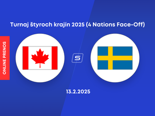 Kanada vs Švédsko: ONLINE prenos zo zápasu Turnaja štyroch krajín 2025 (4 Nations Face-Off)